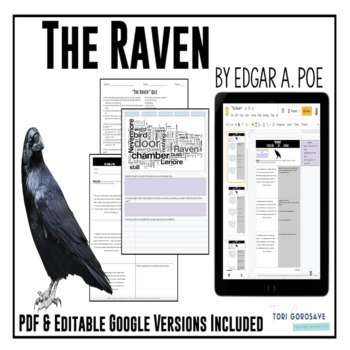 Preview of Poetry Lesson: "The Raven" by Edgar A. Poe | DIGITAL
