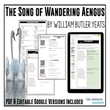 Preview of Poetry Lesson: "The Song of Wandering Aengus" by Yeats | DIGITAL