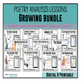 Poetry Lessons: ** Growing Bundle ** | DIGITAL & PRINT
