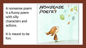 Preview of Poetry Lessons - Nonsense using Metaphor