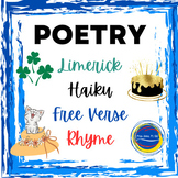 Poetry: Limerick, Haiku, Free Verse and Rhyme Lesson Pack 