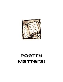 Poetry Matters! Poetry Project Based Learning Unit by PBL Galore and More
