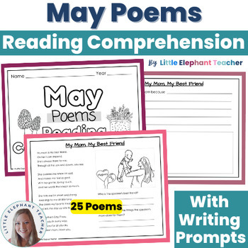 Preview of Poetry - May Poems with Reading Comprehension and Fluency Practice - Writing