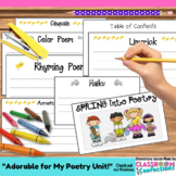 Spring Writing : Poetry Mini Book : Spring Center Activity