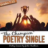 Poetry Mini Lesson, Carrie Underwood’s “The Champion”