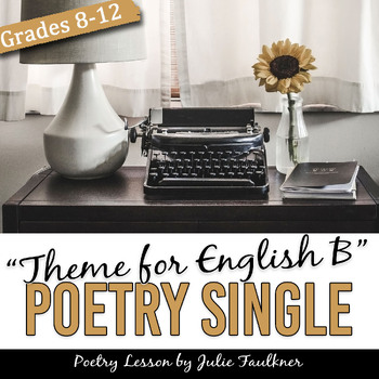 Preview of Poetry Mini Lesson, Langston Hughes's "Theme for English B"