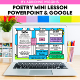 Poetry Mini Lesson (PPT & Google Classroom) Distance Learning