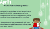 Poetry Month Daily Slides