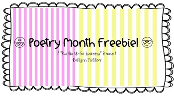 Preview of Poetry Month Freebie!