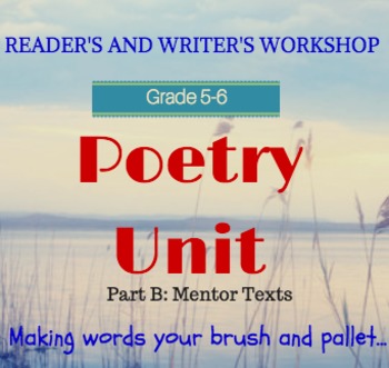 Preview of Poetry Unit  (Part 2 of 2) for Poetry Month: Lesson by Lesson Guide
