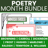Poetry Month Unit Bundle: Writing Activities, Worksheets, 