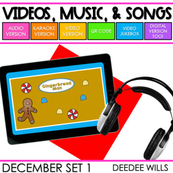 Preview of Music and Videos - Christmas & Winter Themed December Set 1