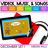 Music and Videos - Christmas & Winter Themed December Set 1