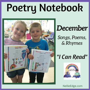 Preview of Poetry Notebook: December Songs, Poems, and Rhymes