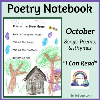 Preview of Poetry Notebook: October Songs, Poems, and Rhymes