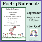 Poetry Notebook: September Songs, Poems, and Rhymes