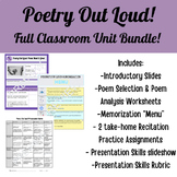 Poetry Out Loud (POL) Competition: Full Classroom UNIT Bundle!