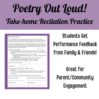 Preview of Poetry Out Loud (POL) Competition Take-home Recitation Practice for Students