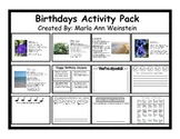 Birthdays Activity Pack