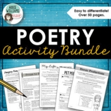 Poetry Activity Bundle - Writing, Analysis and Review Resources