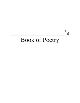 Preview of Poetry Packet