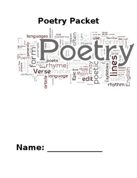 Poetry Packet By Ashley Monastero 