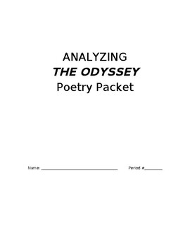 Preview of Poetry Packet for teaching The Odyssey