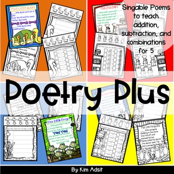Preview of Number Combinations and Poems: Poetry Plus...