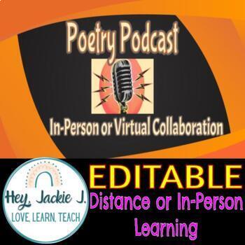 Preview of Poetry Podcast Directions for Poem Analysis English Language Arts Google Slides 
