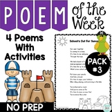 Poetry and Activities for Poem of the Week