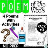Poem of the Week Activities with Original Poetry Pack 9