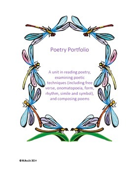 Preview of Poetry Portfolio - A unit in reading, analyzing, and writing poetry