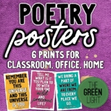 Poetry Posters: Inspirational Classroom Decor