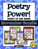Poem of the Week: NOVEMBER BUNDLE Poetry Power!