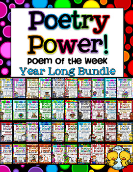 Preview of Poem of the Week: YEAR LONG BUNDLE Poetry Power!