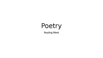 Poetry Powerpoint by Cristina Nunes | Teachers Pay Teachers