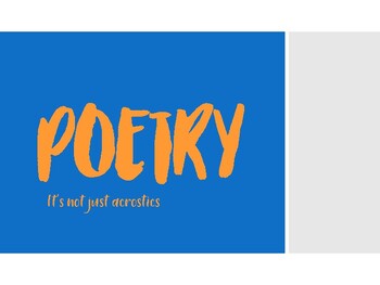 Poetry Powerpoint by Teaching with Sarah Rose | TPT