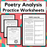Poetry Practice Worksheets | Figurative Language and Poetr