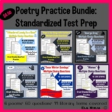 Poetry Practice for Standardized Test Prep Bundle for High School