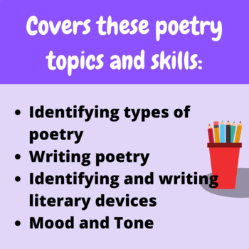 TWO Poetry Projects with lots of student choice! (for Google Docs™ and ...