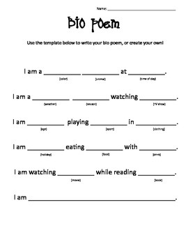 poem worksheet for grade 3