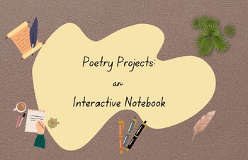 Preview of Poetry Projects Interactive Digital Notebook