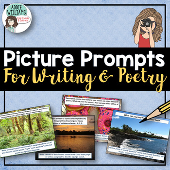 Preview of Poetry & Writing Photo Prompts