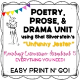 Poetry, Prose, Drama Comparison Unit | Assessment | Writin