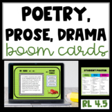 Poetry Prose or Drama Boom Cards RL4.5