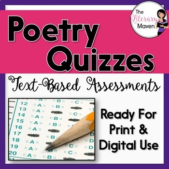 Poetry Quizzes: Text-Based Assessments