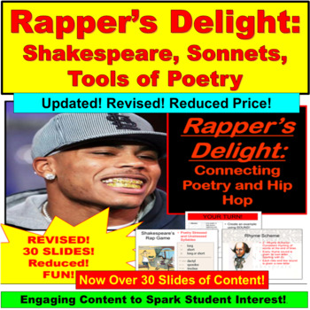 Preview of Poetry Rap Digital Lesson (Google Slides, PowerPoint)