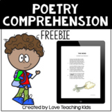 Poetry Reading Comprehension Passage and Questions for use