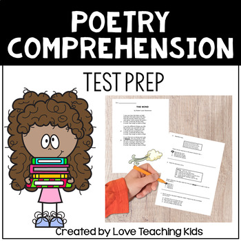 Preview of Poetry Reading Comprehension Passages and Questions for Test Prep