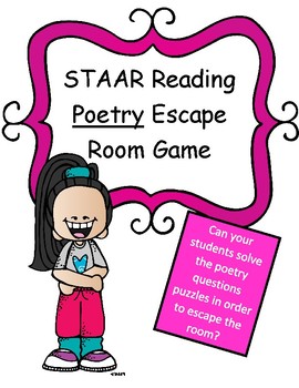 Preview of Poetry Reading Escape Room Review Game